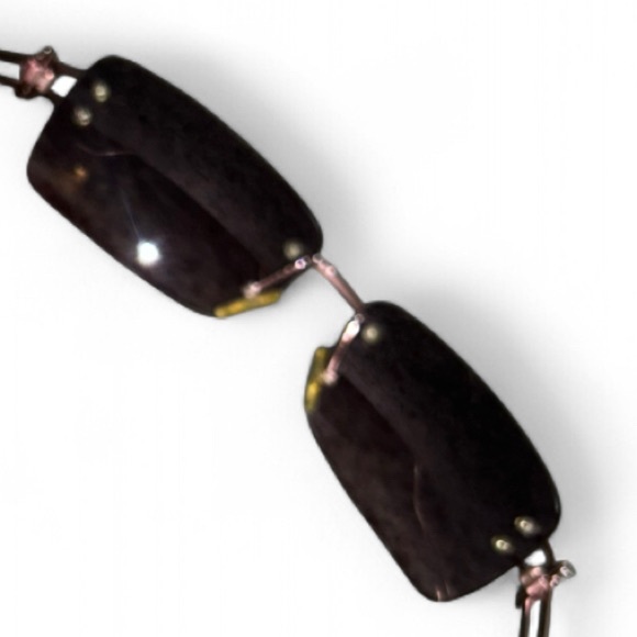 Super Cute Black & Gold Sunglasses With Pink Flowers - Picture 4 of 4